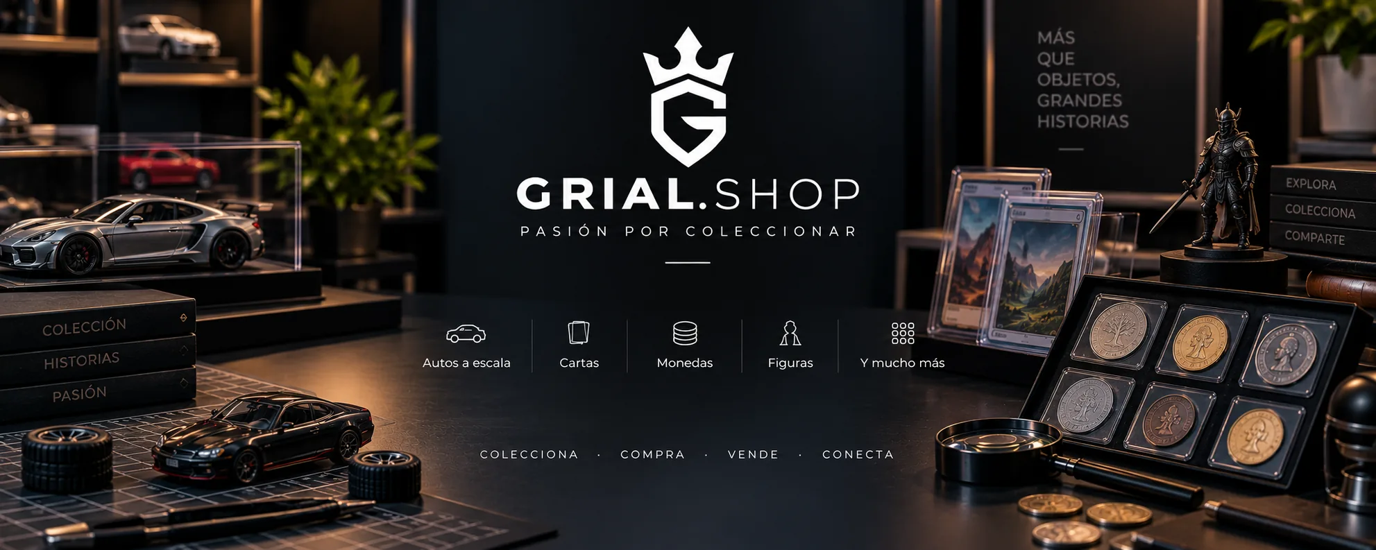 Grial.shop — Pasión por coleccionar: autos a escala, cartas, monedas, figuras y mucho más